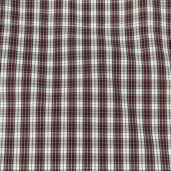 Eddie Bauer Men's Button Front Shirt Red White Plaid Relaxed Fit Cotton Size XXL - Picture 4 of 8